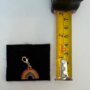 Vibrant Rainbow Charm with Gold Clasp